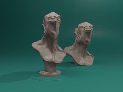 Merman Warior Bust – Various Scales