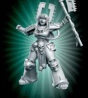 Kharen – Sci-fi soldier – 32mm – DnD