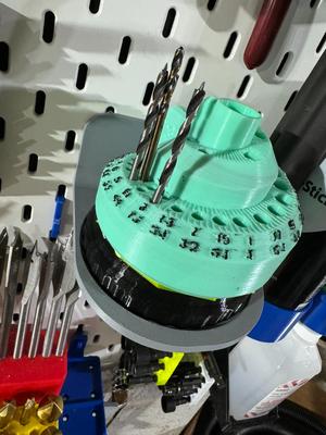 Drill Bit Holder-Spiral-for turntable 