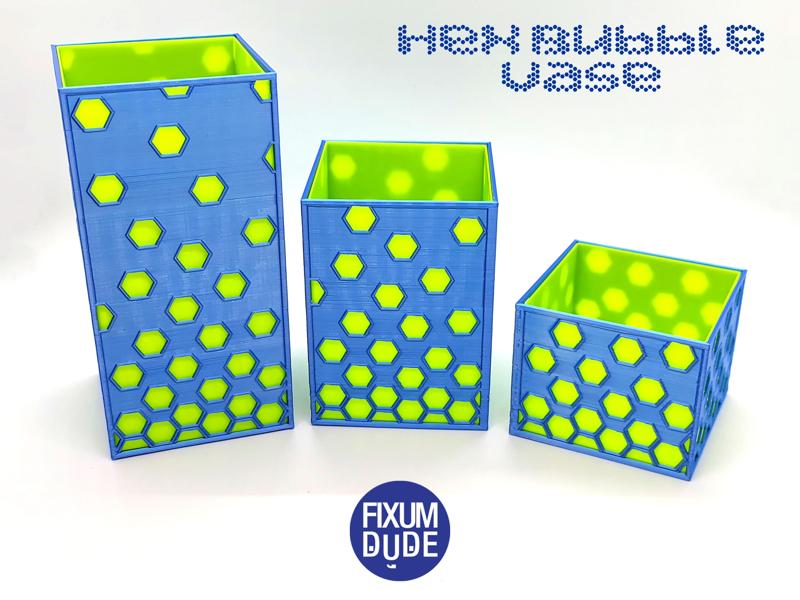 Hex Bubble Vases