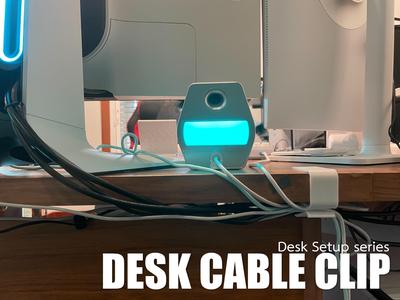 Desk cable clip (grip strength improve updated)