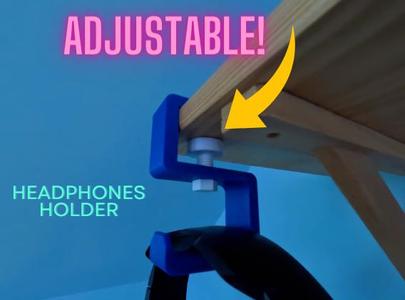 Headphones desk holder