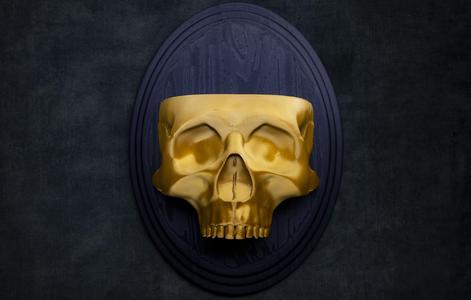 Skull Sconce LED Tea Light Holder (Pre Supported)