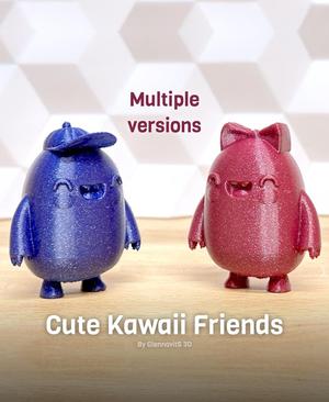 Cute Kawaii Friends (toy and desktop buddy with a smile)