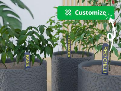 Custom tag organizer for plants/seeds