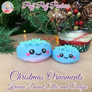 Christmas Ornaments Kawaii Donut Ellie and Evelyn