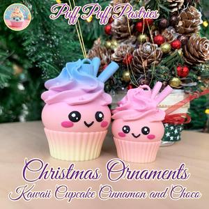 Christmas Ornaments Kawaii Cupcake Cinnamon and Choco
