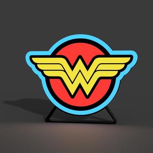 Wonder Woman Logo Lightbox LED Lamp