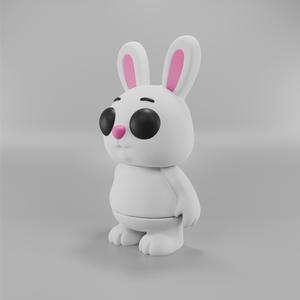 Flexy Bunny Figurine + Keychain 