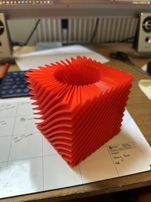 Fin Vase Box - Test design - BackToSchool Pen pot