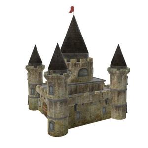 Majestic Medieval Castle - Highly Detailed 3D Model