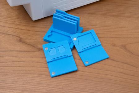 Mac Finder shaped SD card storage box