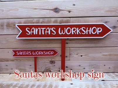 Santa s Workshop Sign