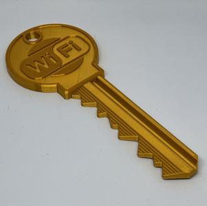 WiFi Key / WLAN Schlüssel / RFID NFC Tag embedded mid-print