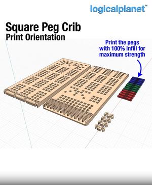 Square Peg Standard Crib Board
