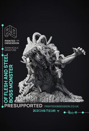 Of Flesh and Steel - Boss Monster - 150 mm - PRESUPPORTED - 32mm Scale 