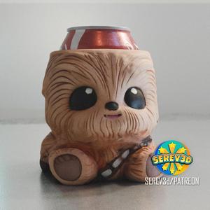 Cute Chewy - Pencil & Can Holder - 3D print STL and multicolor 3MF file