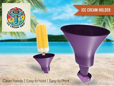 IceSavor - Anti Leak Ice Cream Holder for Beach