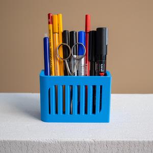  Assymetric Pencil Organizer, Modern Desk Decor 