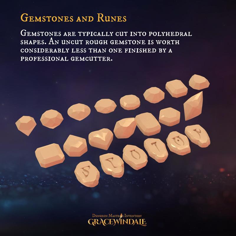 DM Inventory: Gemstones and Runes