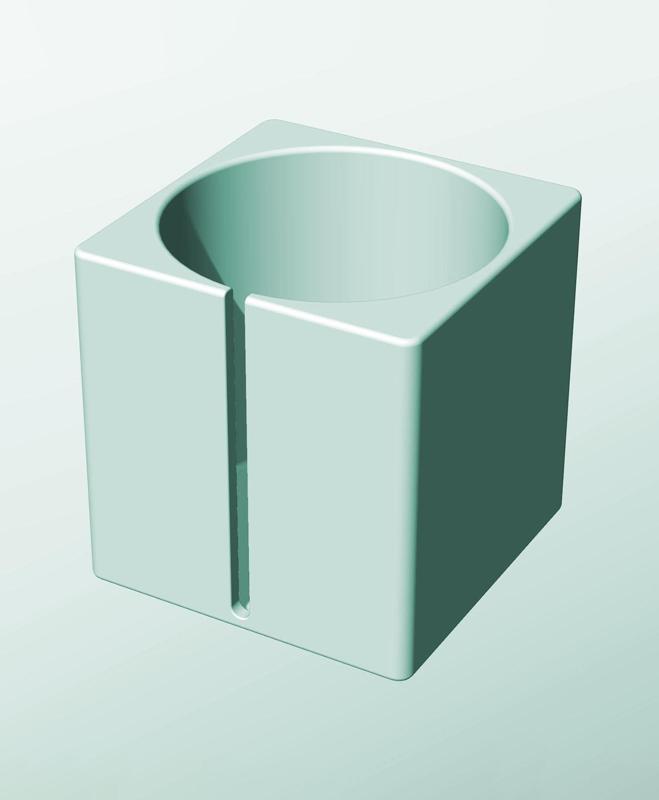 CS162-180-S Modular slotted component container modern decor