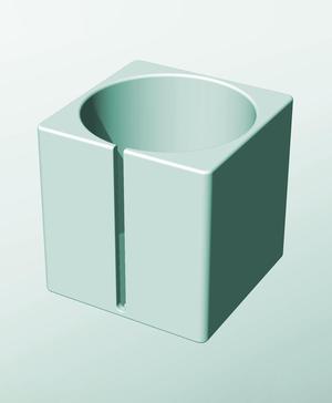 CS162-180-S Modular slotted component container modern decor