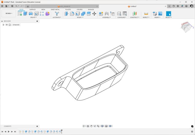 Vangree USB hub under desk mount