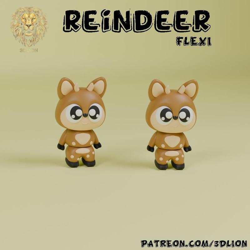 Cute Flexi Reindeer