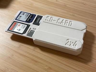 minimalistic maybe futuristic SD Card holder