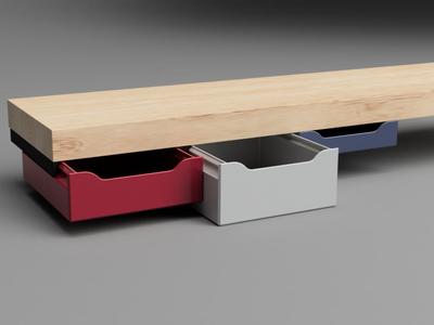 Under-Desk Drawer – Multiple Sizes and Variants
