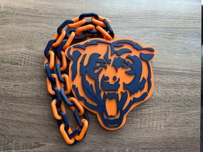 Chicago Bears Oversized Necklace, Pendant