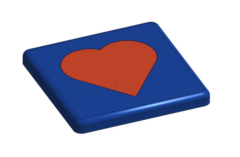 Heart Sign Coaster