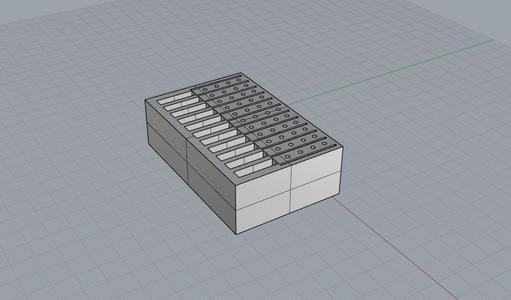 Burr holder for 6 pack of burrs