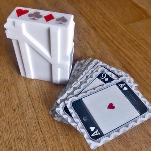 Rugged box for game cards (poker like)
