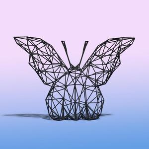 Intricate Butterfly Wire Art STL - Nature-Inspired Decor