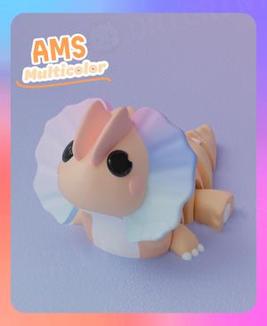 Flexi Dilophosaurus Dinosaur Keychain (Multicolor)
