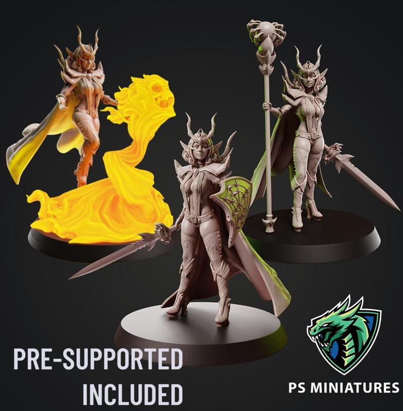 Drow Sorceress Bundle + Pinup Variants