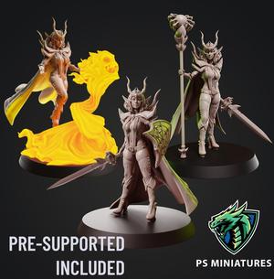 Drow Sorceress Bundle + Pinup Variants