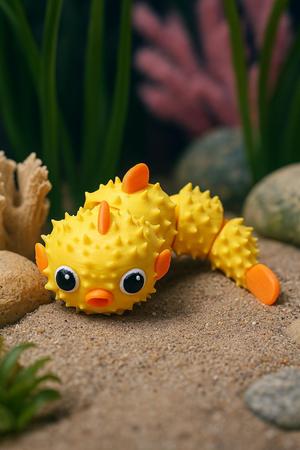 Articulated Puffer Fish - Cute Fidget Toy