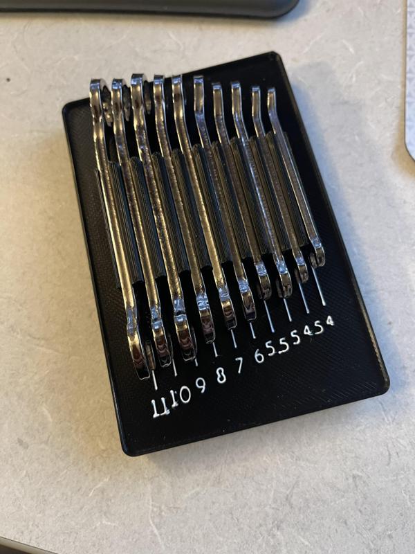 Gridfinity - Craftsman Midget Wrenches 942339 - Metric