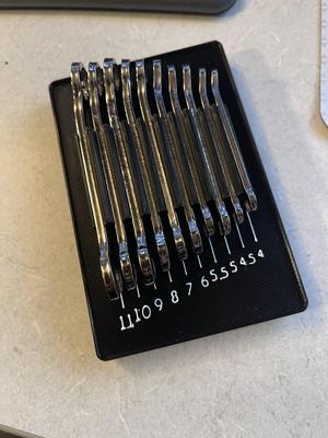 Gridfinity - Craftsman Midget Wrenches 942339 - Metric