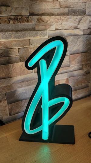 GuestinPiano Logo Neon Light