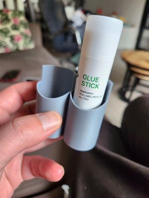 Glue stick holder for ikea skadis board using the universal hookset