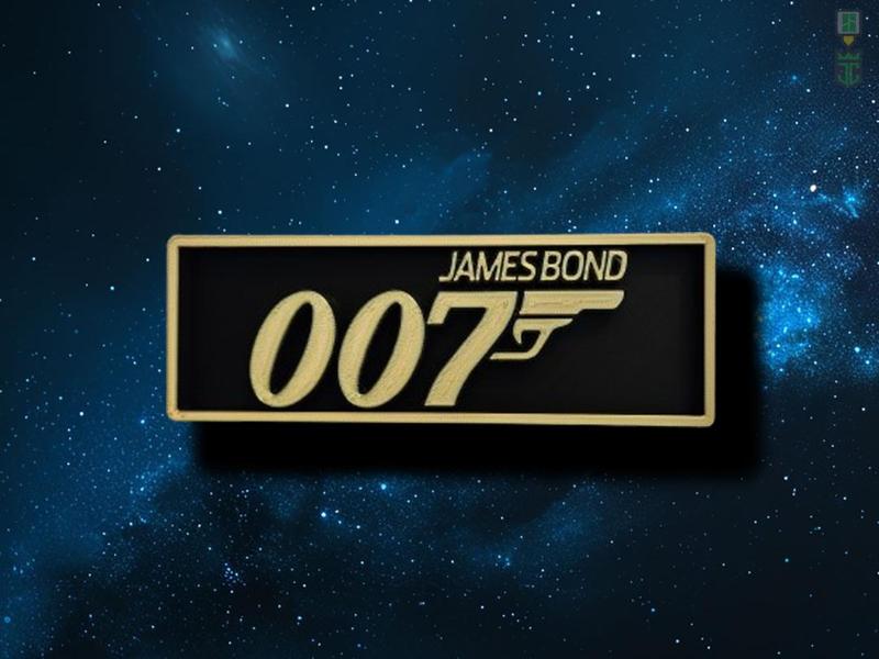 007 James Bond Cinema Film Room Sign Box