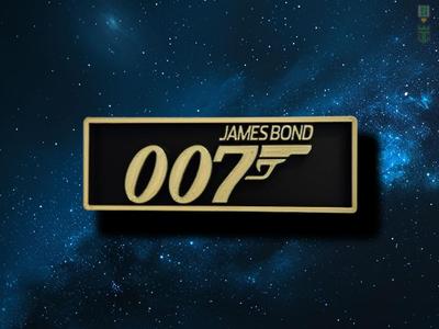 007 James Bond Cinema Film Room Sign Box
