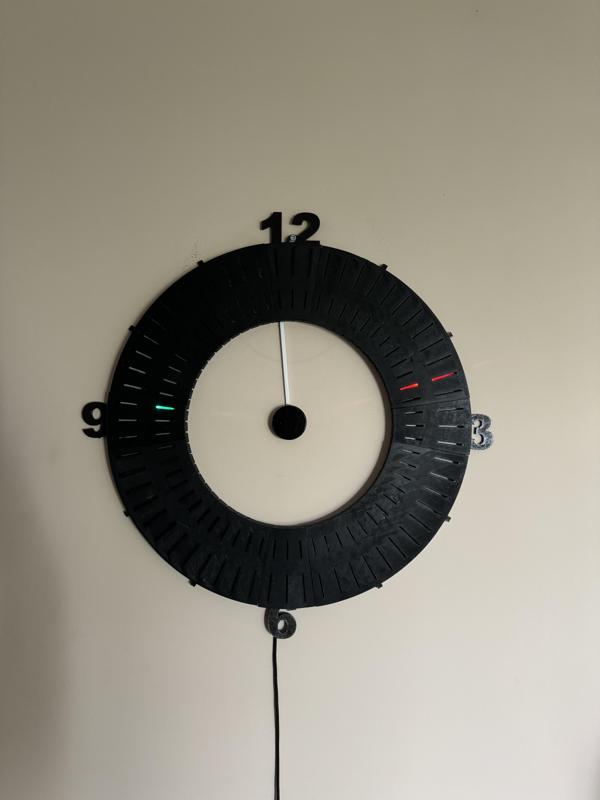 Unique LED hands clock