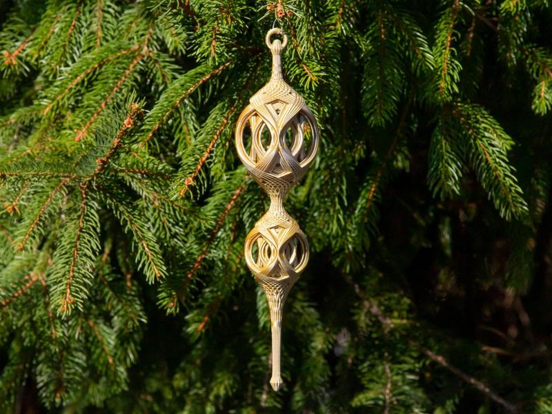 Open Lattice Flare Chritmas Finial 2024