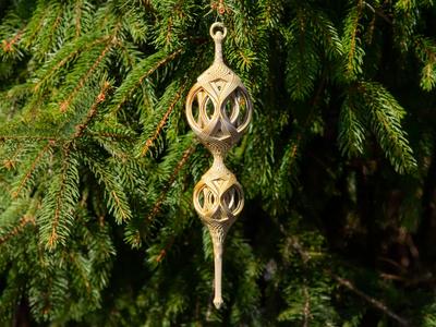 Open Lattice Flare Chritmas Finial 2024