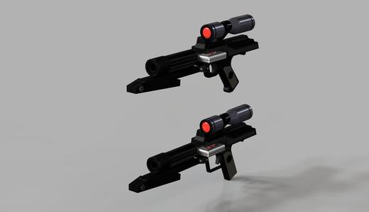 Custom scoped classic Battlefront 2 DC15S Carbine blaster 1:6 scale