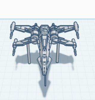 X-wing with stands/feet